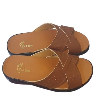 صندل طبی زنانه دکتر فام مدل ترنج عسلی